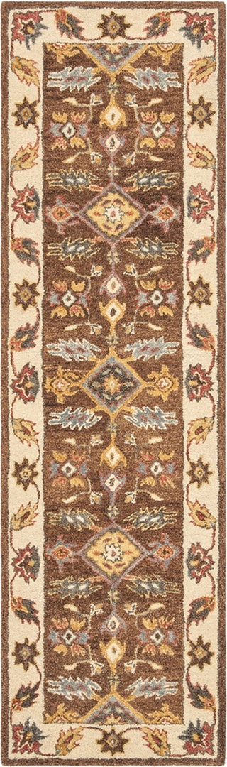 Safavieh Antiquity 502 Dark Brown/Ivory Area Rug Runner