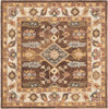 Safavieh Antiquity 502 Dark Brown/Ivory Area Rug Square