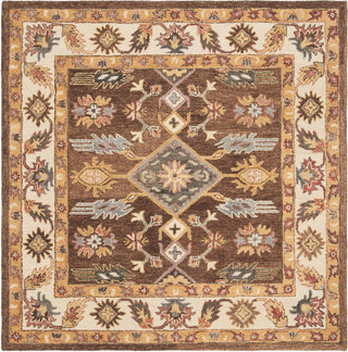 Safavieh Antiquity 502 Dark Brown/Ivory Area Rug Square