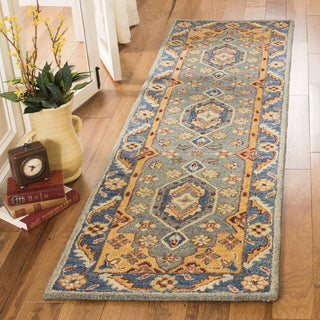 Safavieh Antiquity 504 Blue/Gold Area Rug Room Scene