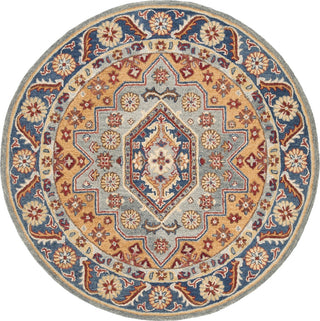 Safavieh Antiquity 504 Blue/Gold Area Rug Round