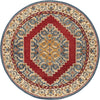 Safavieh Antiquity 505 Blue/Red Area Rug Round