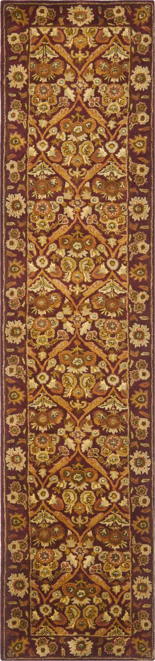 Safavieh Antiquity At51 Wine/Gold Area Rug 