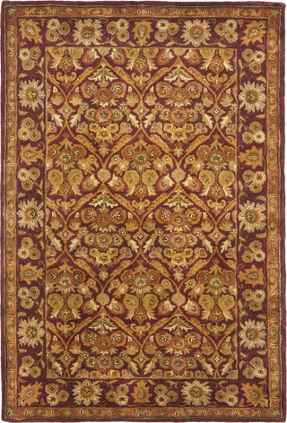 Safavieh Antiquity At51 Wine/Gold Area Rug Main