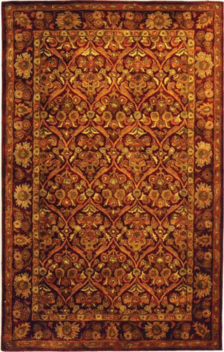 Safavieh Antiquity At51 Wine/Gold Area Rug Main