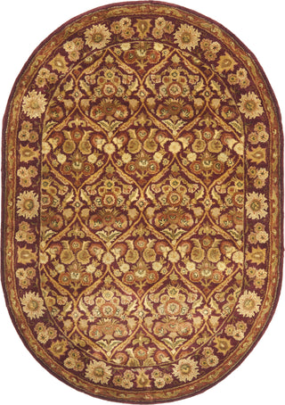 Safavieh Antiquity At51 Wine/Gold Area Rug 