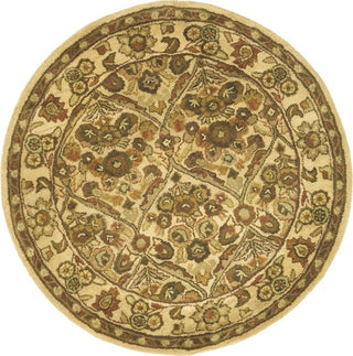 Safavieh Antiquity At51 Gold Area Rug Round