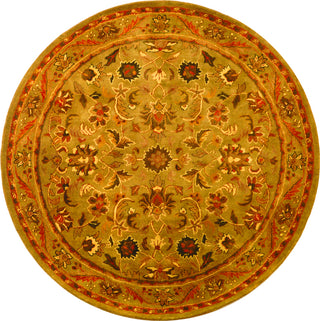 Safavieh Antiquity At52 Olive/Gold Area Rug Round