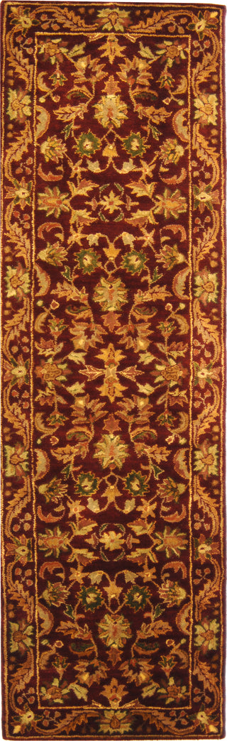 Safavieh Antiquity At52 Wine/Gold Area Rug Runner