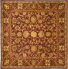 Safavieh Antiquity At52 Wine/Gold Area Rug Square