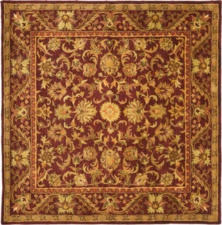 Safavieh Antiquity At52 Wine/Gold Area Rug Square