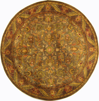 Safavieh Antiquity At52 Blue/Gold Area Rug Round