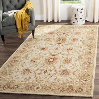 Safavieh Antiquity 816 Grey Beige/Sage Area Rug Room Scene Feature