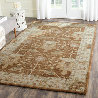 Safavieh Antiquity 840 Brown/Beige Area Rug Room Scene Feature