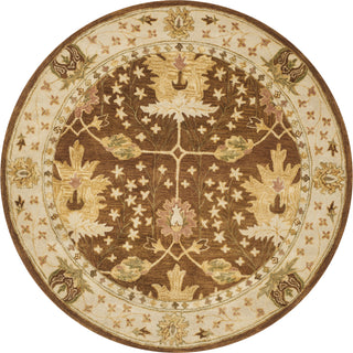 Safavieh Antiquity 840 Brown/Beige Area Rug Round