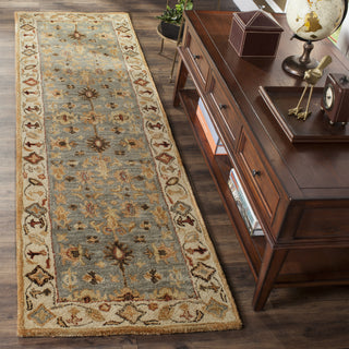 Safavieh Antiquity 847 Blue/Ivory Area Rug Room Scene Feature