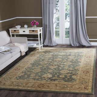 Safavieh Antiquity 849 Teal Blue/Taupe Area Rug Room Scene