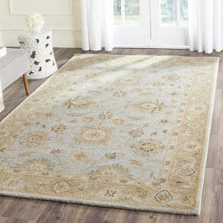 Safavieh Antiquity 856 Light Blue/Sage Area Rug Room Scene