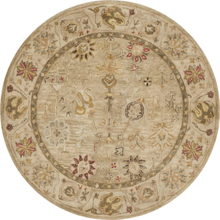 Safavieh Antiquity 859 Taupe/Beige Area Rug Round