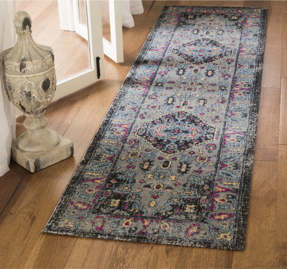 Safavieh Artisan ATN512S Light Grey/Black Area Rug  Feature
