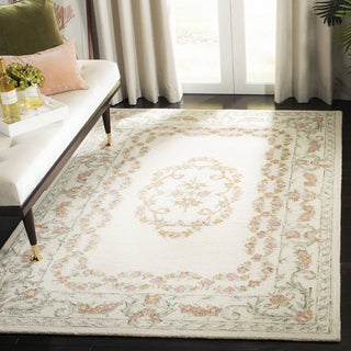 Safavieh Aubusson 102 Ivory/Pink Area Rug Room Scene Feature