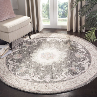 Safavieh Aubusson 105 Ivory/Charcoal Area Rug Room Scene