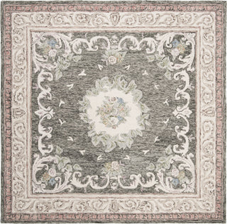 Safavieh Aubusson 105 Ivory/Charcoal Area Rug Square