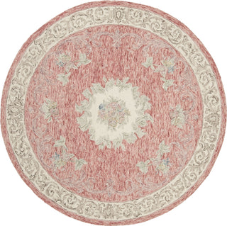 Safavieh Aubusson 105 Red/Ivory Area Rug Round