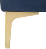 Safavieh Zarya Tufted Rectangular Bench Navy and Brass Furniture 
