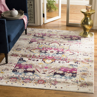 Safavieh Baldwin BDN193A Cream/Fuchsia Area Rug  Feature