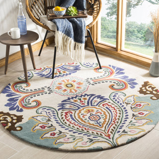 Safavieh Bella 118 Ivory/Blue Area Rug Room Scene Feature