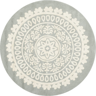 Safavieh Bella 122 Grey/Ivory Area Rug Round