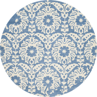 Safavieh Bella 125 Light Blue/Ivory Area Rug Round