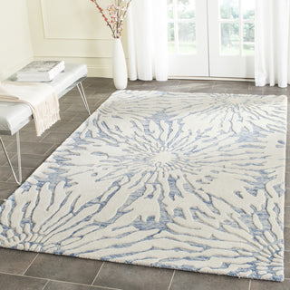 Safavieh Bella 129 Dark Blue/Ivory Area Rug Room Scene Feature