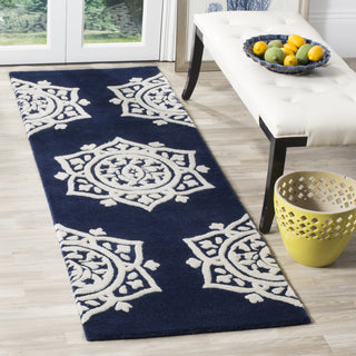 Safavieh Bella 136 Navy/Ivory Area Rug Room Scene