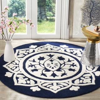 Safavieh Bella 136 Navy/Ivory Area Rug Room Scene Feature