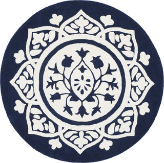 Safavieh Bella 136 Navy/Ivory Area Rug Round