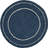 Safavieh Bella 151 Navy Blue/Ivory Area Rug Round