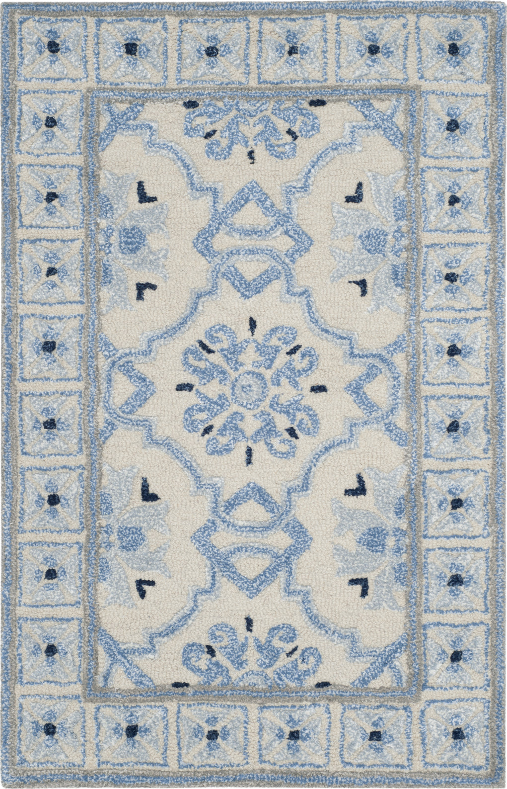 Safavieh Bella 118 Ivory/Blue Area Rug – Incredible Rugs and Decor