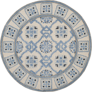 Safavieh Bella 155 Ivory/Blue Area Rug Round