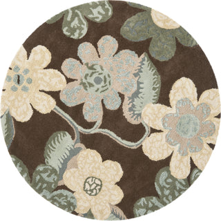 Safavieh Bella Bel220 Brown/Multi Area Rug Round