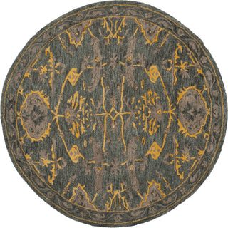 Safavieh Bella 671 Blue Grey/Gold Area Rug Round