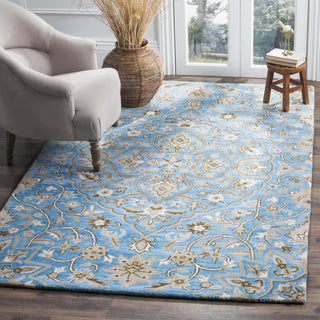 Safavieh Bella 673 Blue/Taupe Area Rug Room Scene Feature