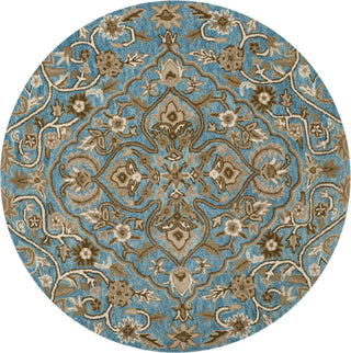 Safavieh Bella 673 Blue/Taupe Area Rug Round