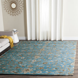 Safavieh Bella 673 Blue/Taupe Area Rug Room Scene