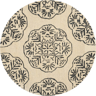 Safavieh Bella Ivory/Charcoal Area Rug Round