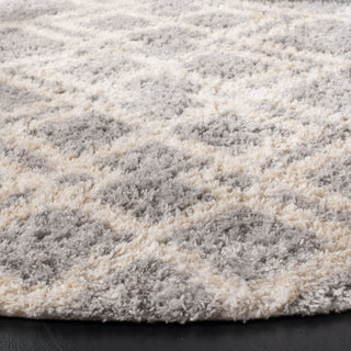 Safavieh Berber Shag 200 BER213G Grey/Cream Area Rug Detail Image