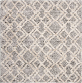 Safavieh Berber Shag 200 BER213G Grey/Cream Area Rug Square Image