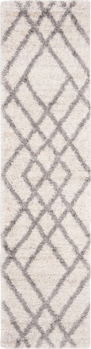 Safavieh Berber Shag 200 BER214A Cream/Grey Area Rug Runner Image