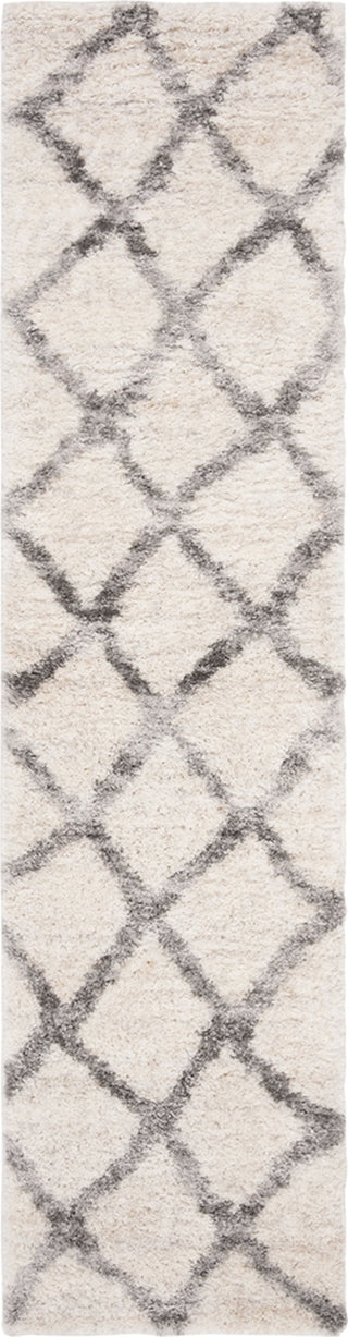 Safavieh Berber Shag 200 BER215A Cream/Grey Area Rug Runner Image